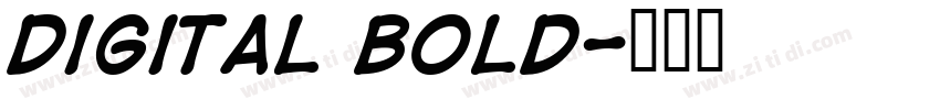 Digital Bold字体转换